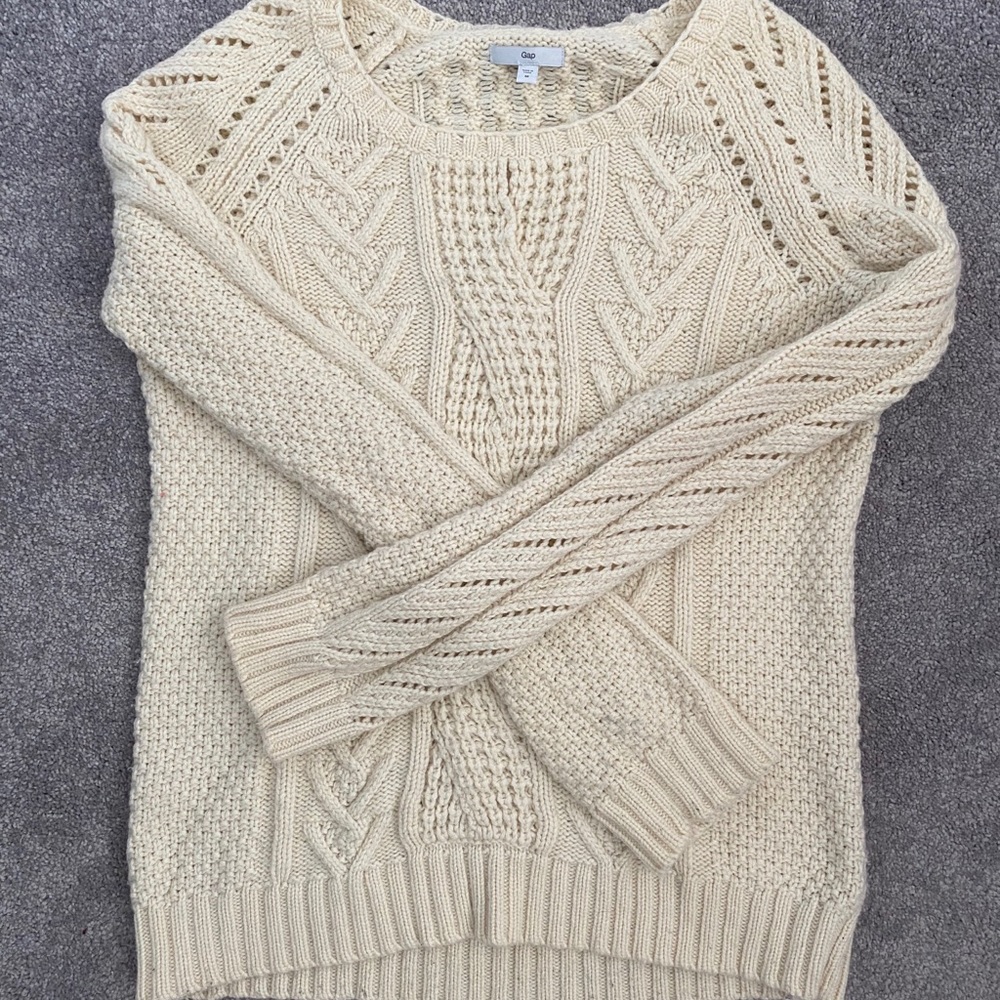 Cream sweater from GAP